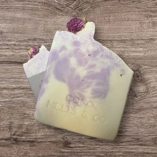 Indulge in our Japanese sake-infused Castile soap with lavender and bergamot. A creamy, natural lather that cleanses, nourishes, and refreshes all skin types.